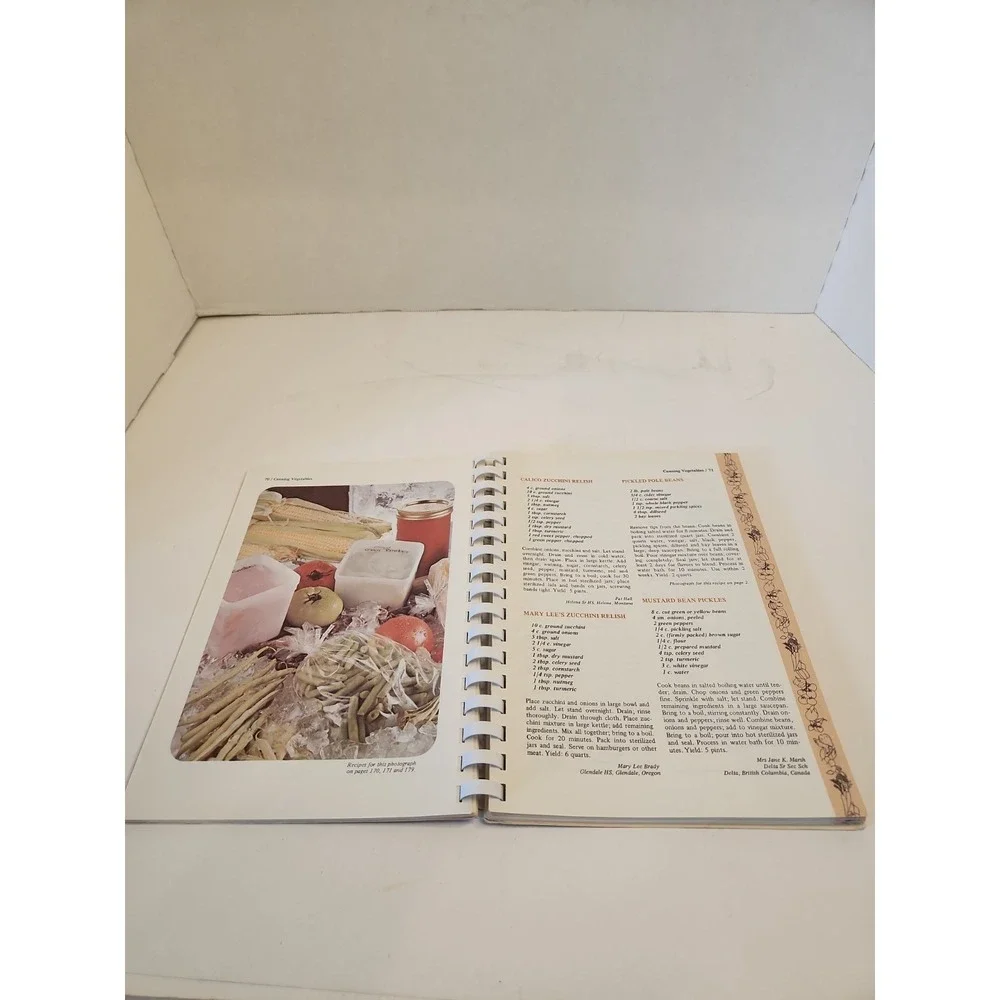 Vintage 1970s Canning Preserving Freezing Cookbook Home Ec Teachers Spiral Book